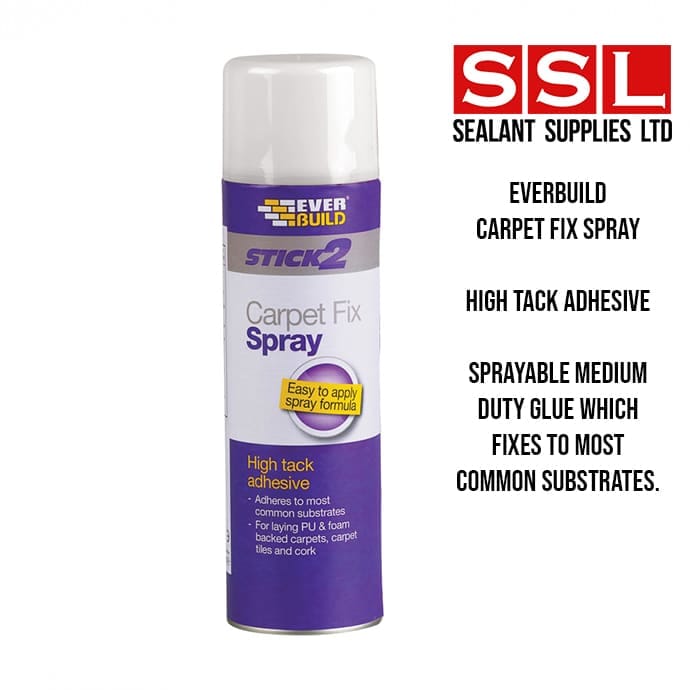 Everbuild Carpet Fix Spray Adhesive Sealant Supplies Ltd