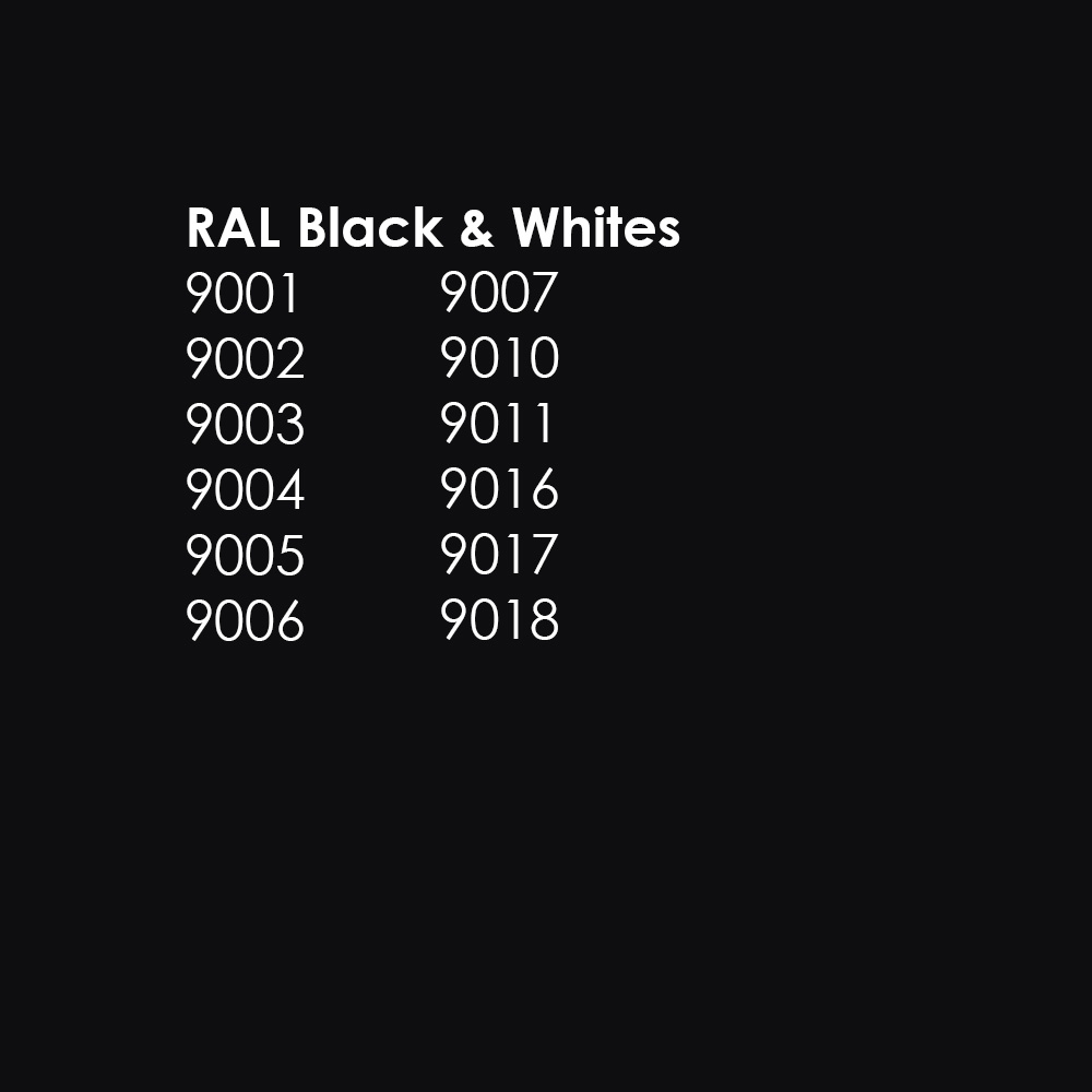 RAL White & Blacks