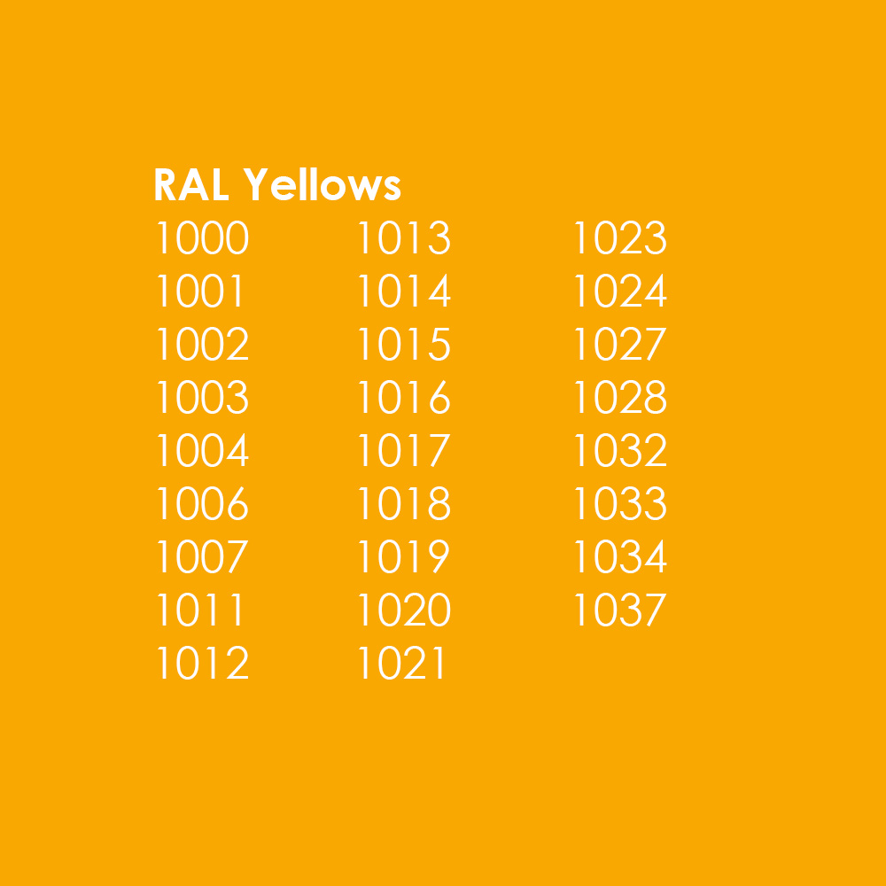 RAL Yellows