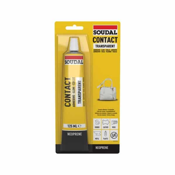 Soudal Transparent Contact Adhesive 125ml Sealant Supplies Ltd