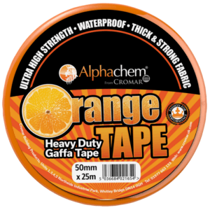 Alpha Chem Orange Heavy Duty Gaffa Tape 50mm x 25mtr