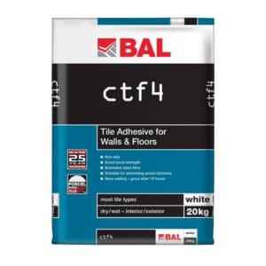 BAL CTF4 Tile Adhesive White 20kg