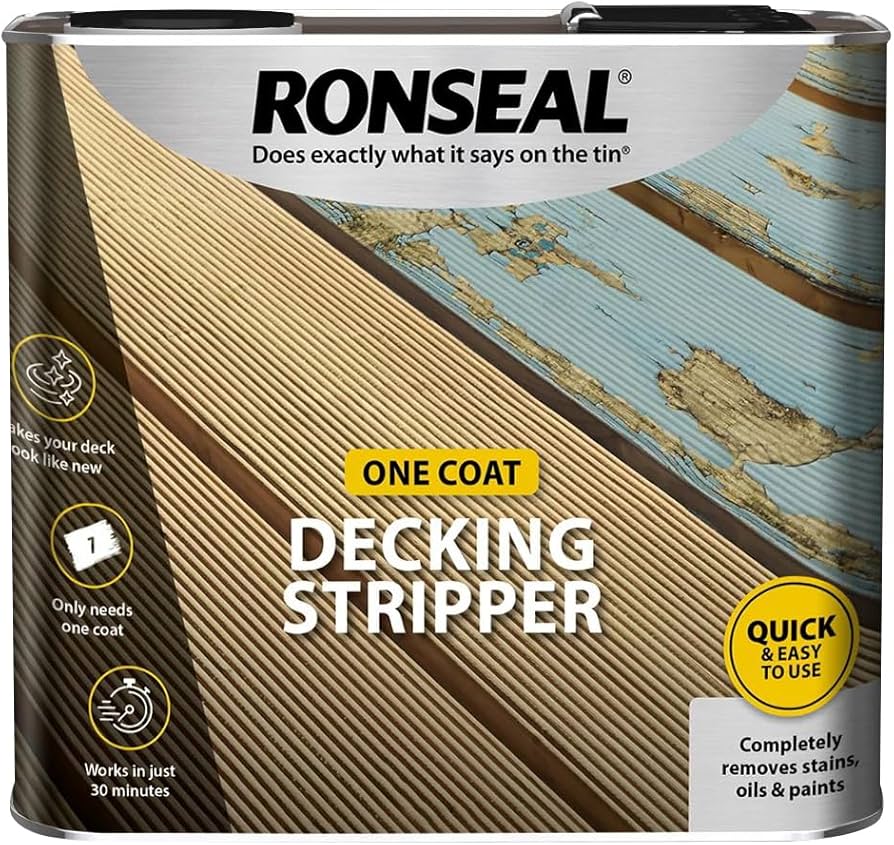 Ronseal Decking Stripper 25Lt - Sealant Supplies Ltd Ronseal Decking Stripper 2.5Lt Ronseal Ultimate Protection Decking Stain - Sealant Supplies Ltd