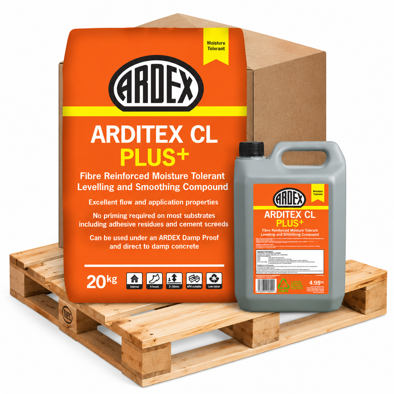 ARDEX Arditex CL Plus Display - Sealant Supplies Ltd Ardex Arditex CL Plus Levelling Compound 48 Units Pallet - Sealant Supplies Ltd