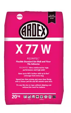 ARDEX_X77W_White - Sealant Supplies Ltd Ardex X77 W Flexible Standard Tile Adhesive - Sealant Supplies Ltd
