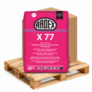 ARDEX X77 Flexible Standard Set Tile Adhesive Grey 20kg – Pallet of 48